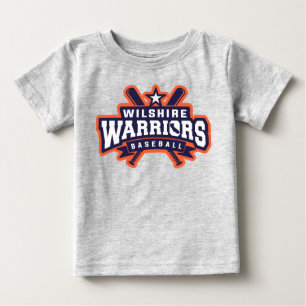 Camiseta De Bebé Logo de la Liga de Béisbol Guerreros de Wilshire