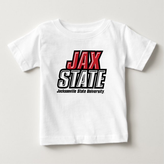 Camiseta De Bebé Logo de la Universidad Estatal de Jacksonville JAX (Anverso)