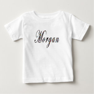 Camiseta De Bebé Logo de Morgan Name,