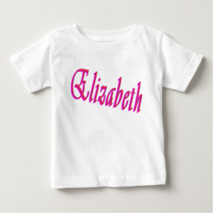 Camiseta De Bebé Logo de nombre de Chicas Elizabeth,