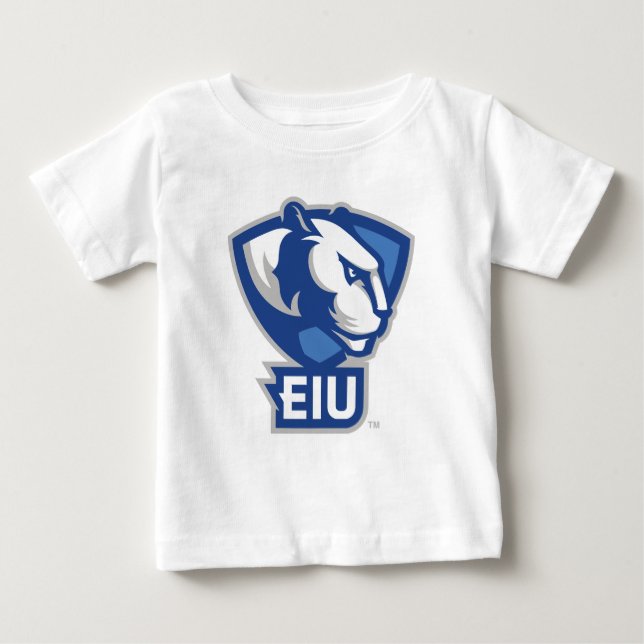 Camiseta De Bebé Logo de Panthers University del Este de Illinois (Anverso)