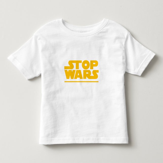 Camiseta De Bebé Logo de Parodia Detener Guerras (Anverso)