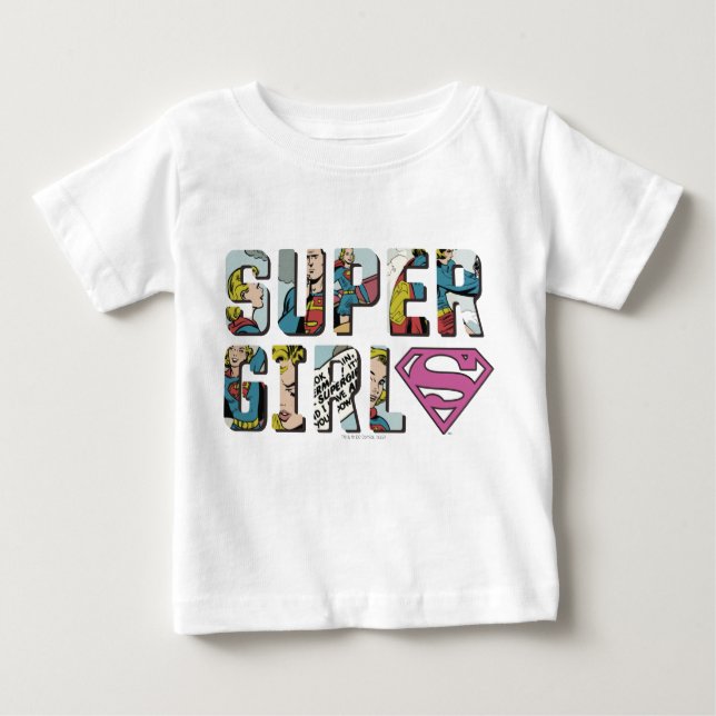 Camiseta De Bebé Logo de Supergirl Comic (Anverso)