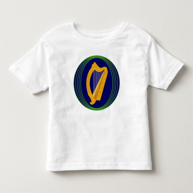 Camiseta De Bebé Logo del Escudo de Armas de Irlanda (Anverso)
