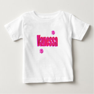 Camiseta De Bebé Logo del nombre de Vanessa,