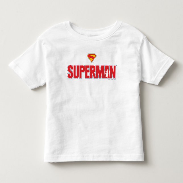 Camiseta De Bebé Logo en negrita de Superman clásico (Anverso)