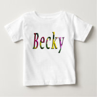 Logo Floral Becky Name,