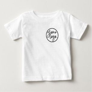 CAMISETA DE BEBÉ LOGO PROPIO PARA NEGOCIOS, CLUB, ORGANIZACIÓN