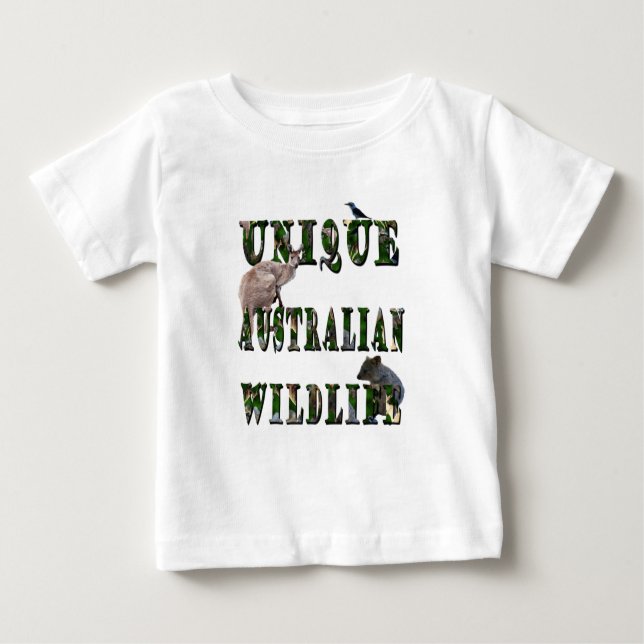 Camiseta De Bebé Logo único australiano de imágenes de vida salvaje (Anverso)