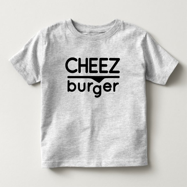 Camiseta De Bebé Logotipo de Cheezburger (negro) (Anverso)