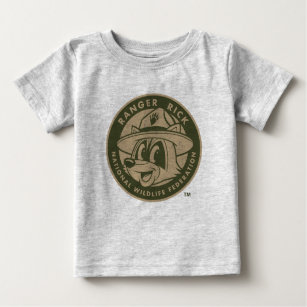 Camiseta De Bebé Logotipo de color caqui de Rick del guardabosques