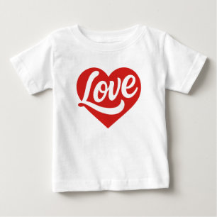 Camiseta De Bebé Logotipo de corazón de amor – Símbolo romántico ro