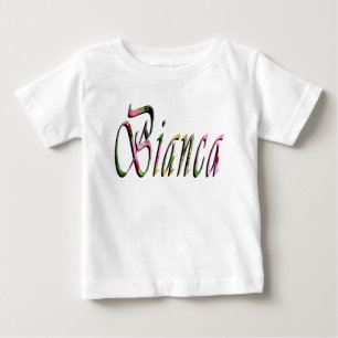 Camiseta De Bebé Logotipo de nombre de los Chicas de Bianca,