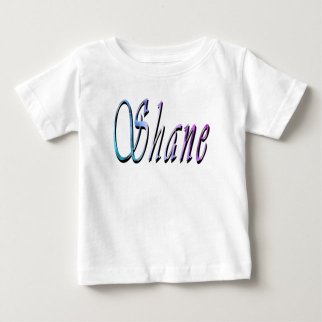 Camiseta De Bebé Logotipo de nombre Shane, (Anverso)