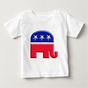 Camiseta De Bebé Logotipo del Elefante GOP