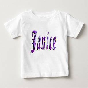 Camiseta De Bebé Logotipo del nombre de Janice,