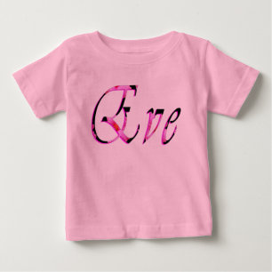 Camiseta De Bebé Logotipo del nombre de los Chicas Eva,