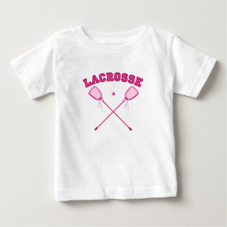 Camiseta De Bebé Logotipo Lacrosse rosa