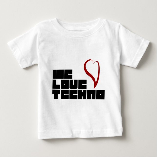 Camiseta De Bebé Logotipo-Nosotros-Amor-Techno (Anverso)