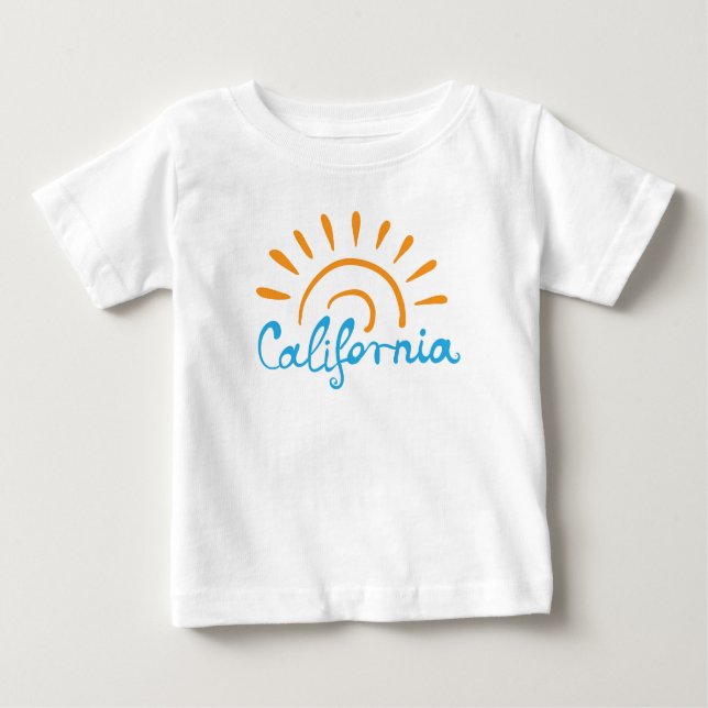 Camiseta De Bebé Logotipo soleado de California (Anverso)
