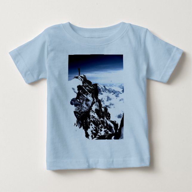 Camiseta De Bebé Logro del Montañero Invierno de Nieve (Anverso)