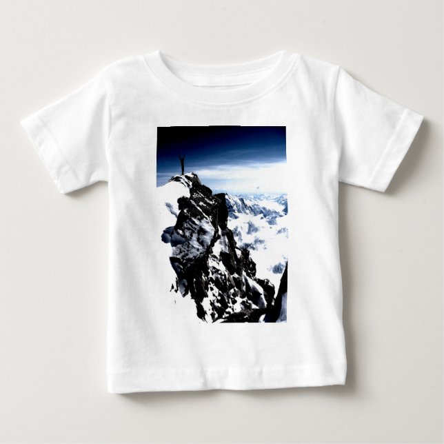 Camiseta De Bebé Logro del Montañero Invierno de Nieve (Anverso)