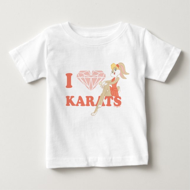 Camiseta De Bebé Lola Bunny I Heart Karats (Anverso)
