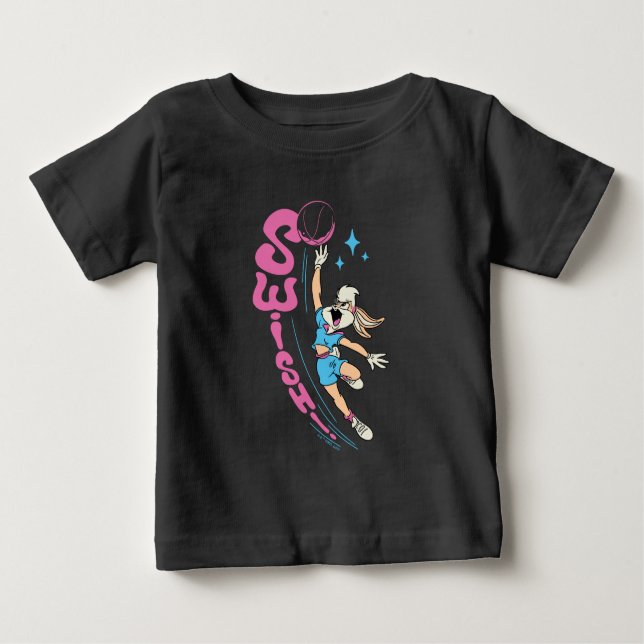 Camiseta De Bebé Lola Buny "¡SUIZO!" Dunk de baloncesto (Anverso)