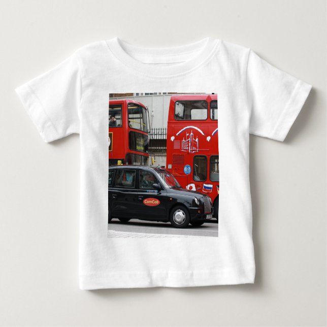 Camiseta De Bebé London Black Cab Taxi (Anverso)