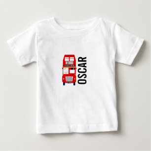 Camiseta De Bebé London Bus Baby Tee