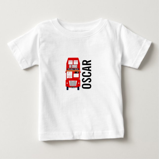 Camiseta De Bebé London Bus Baby Tee (Anverso)