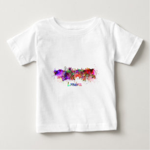 Camiseta De Bebé London skyline in watercolor