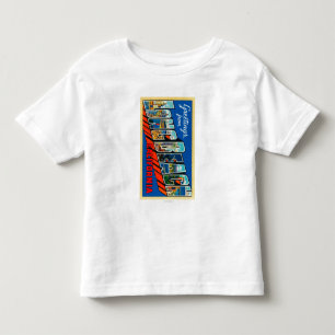 Camiseta De Bebé Long Beach, California - escenas grandes 2 de la