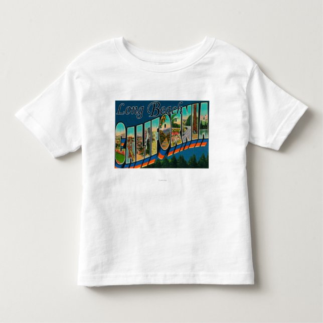 Camiseta De Bebé Long Beach, California - escenas grandes de la (Anverso)
