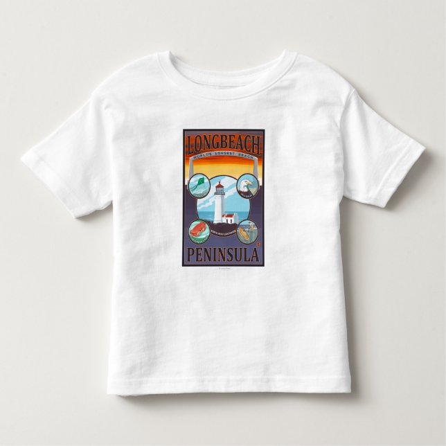 Camiseta De Bebé Long Beach, WashingtonTravel (Anverso)