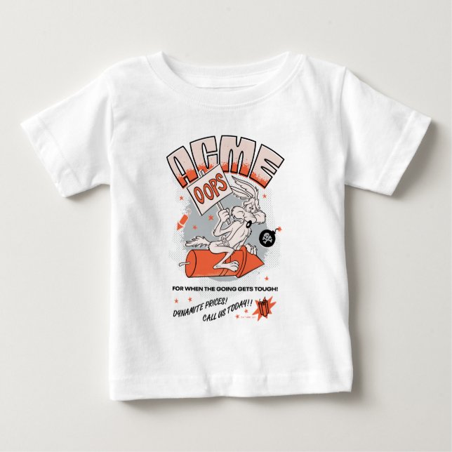 Camiseta De Bebé LOONEY TUNES™ | Dinamita WILE E. COYOTE™ ACME (Anverso)
