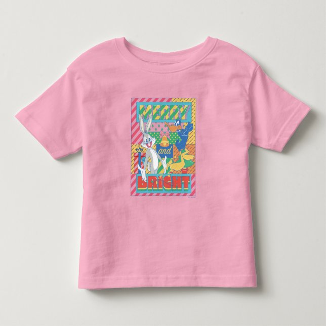Camiseta De Bebé LOONEY TUNES™ | Navidades merry y brillantes (Anverso)