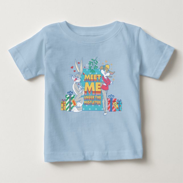 Camiseta De Bebé LOONEY TUNES™ | Reúnete conmigo bajo el mistletoe (Anverso)