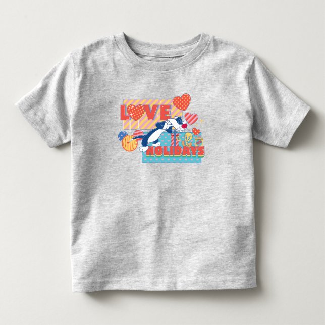 Camiseta De Bebé LOONEY TUNES™ | SYLVESTER™ y TWEETET™Festividades  (Anverso)