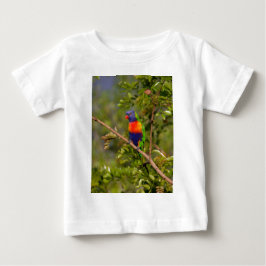 Camiseta De Bebé Loriquito arcoíris