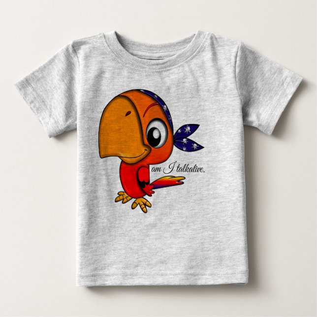 Camiseta De Bebé loro (Anverso)