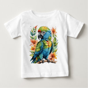 Camiseta De Bebé Loro colorido