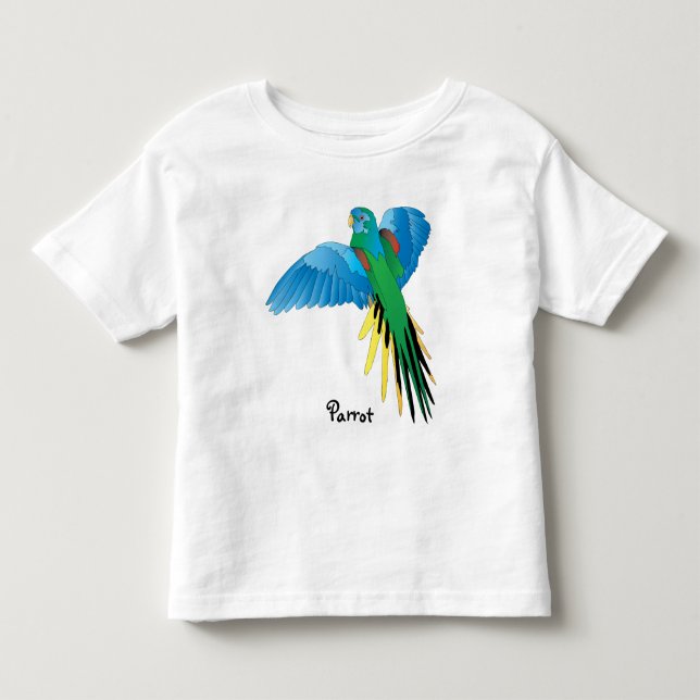 Camiseta De Bebé Loro colorido (Anverso)