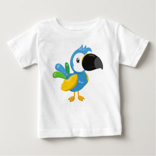 Camiseta De Bebé Loro colorido, loro tropical, loro lindo