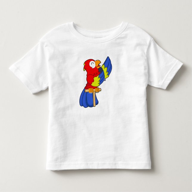 Camiseta De Bebé Loro como cantante con micrófono (Anverso)