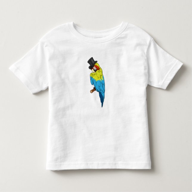 Camiseta De Bebé Loro con cilinder (Anverso)