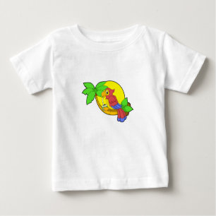 Camiseta De Bebé Loro con coco