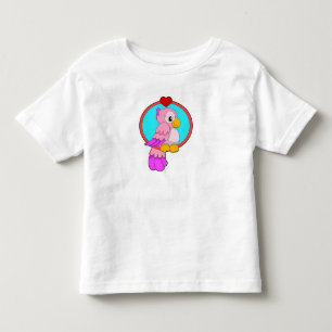 Camiseta De Bebé Loro con corazón
