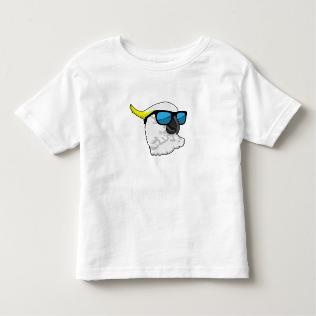 Camiseta De Bebé Loro con gafas de sol (Anverso)