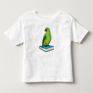 Camiseta De Bebé Loro con libro
